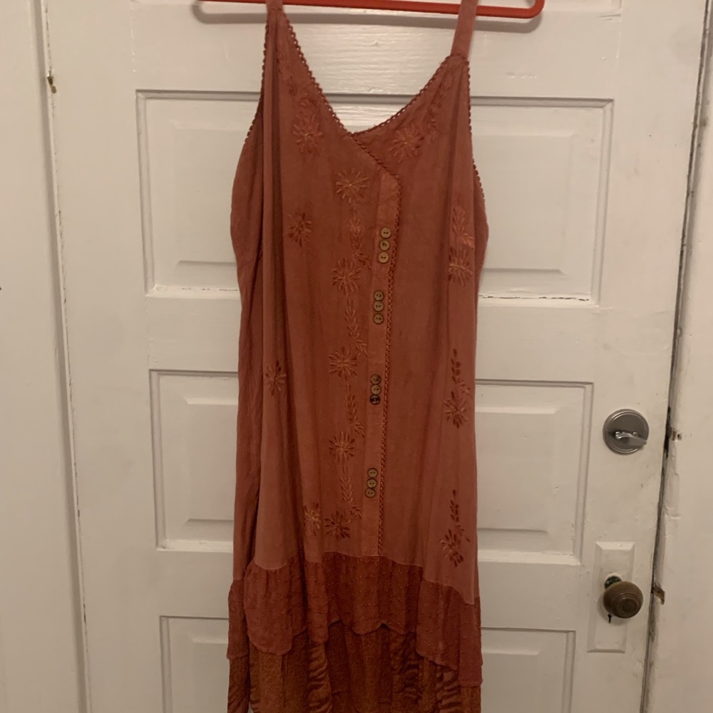 Great Beach/Cruise Dress - Burnt Orange